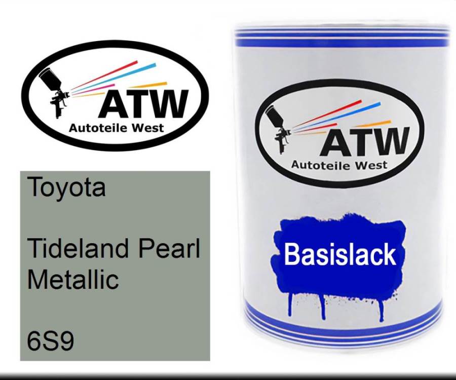 Toyota, Tideland Pearl Metallic, 6S9: 500ml Lackdose, von ATW Autoteile West.